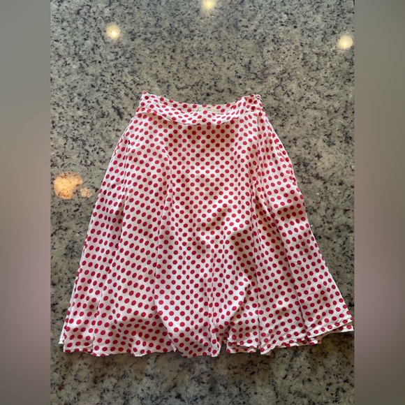 Dresses & Skirts - Women’s red and white a line Polka Dot Skirt size small